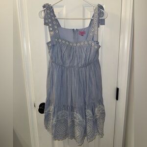 Miami Blue and White Dress